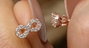 Heliophilia Silver Pendientes de Plata de Ley 925 con Baño de Oro Rosa y Circón